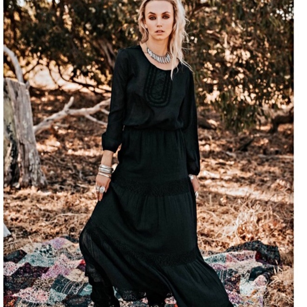 HOUSE OF SKYE PORTOBELLO SKIRT BOHO FESTIVAL M